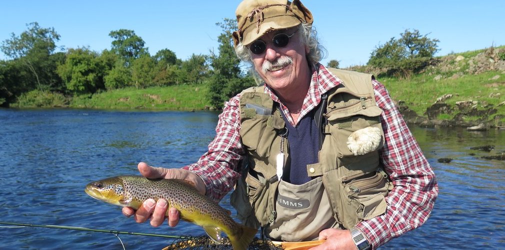 A first Eden trout for Allan